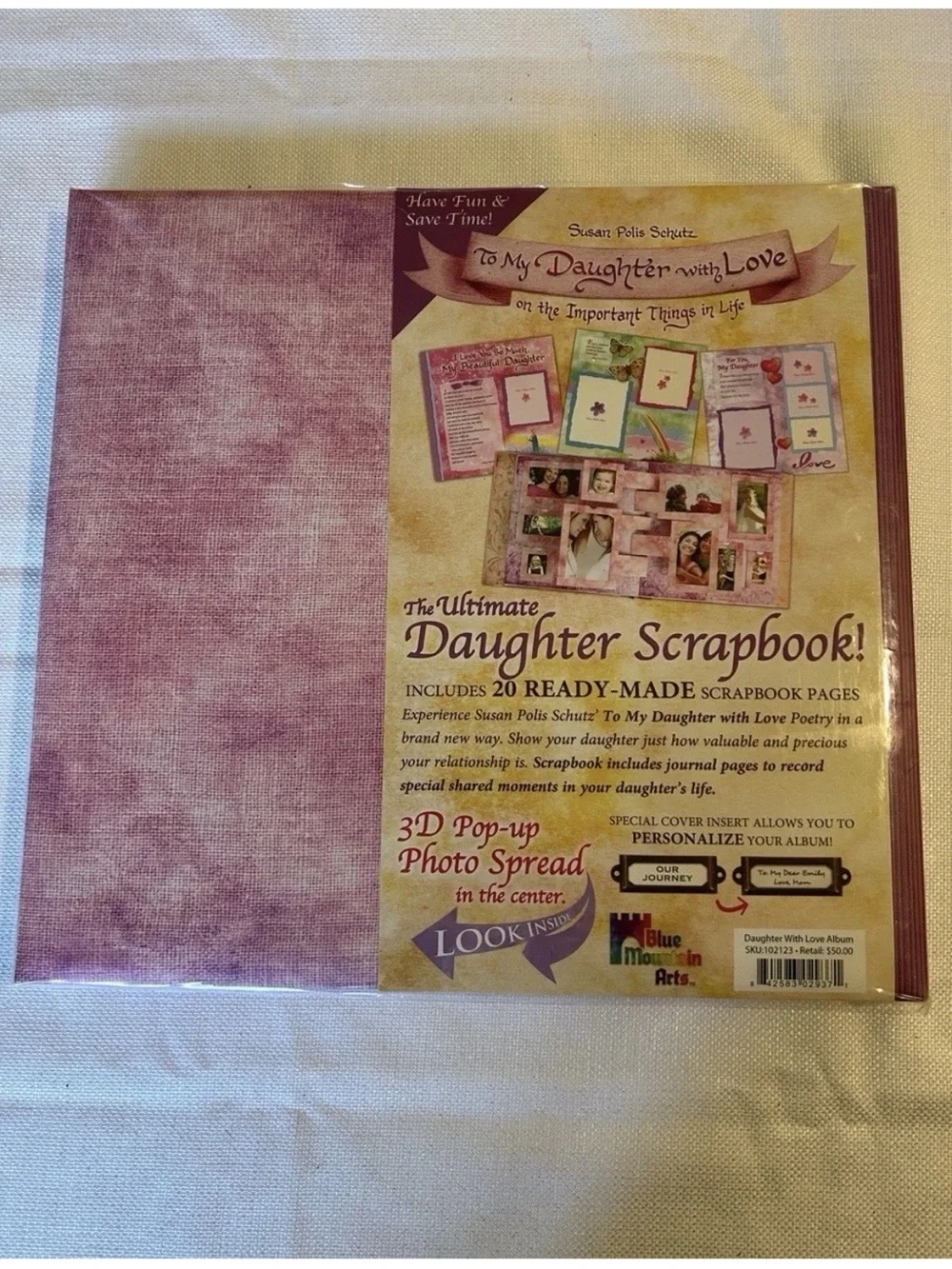 To My Daughter with Love - Pink Keepsake Scrapbook